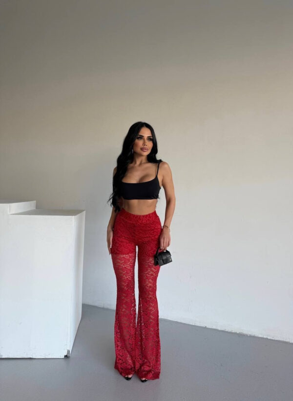 Spanish Style Flared Lace Trousers