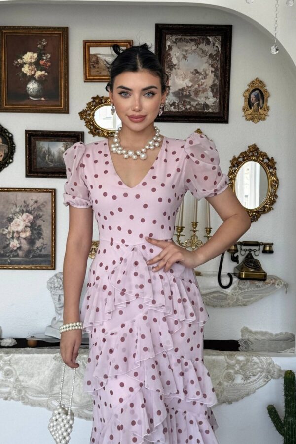 Henas Chiffon Midi Dress