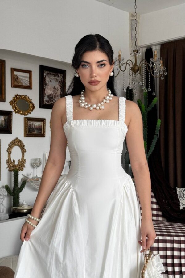 Huen Poplin Midi Dress