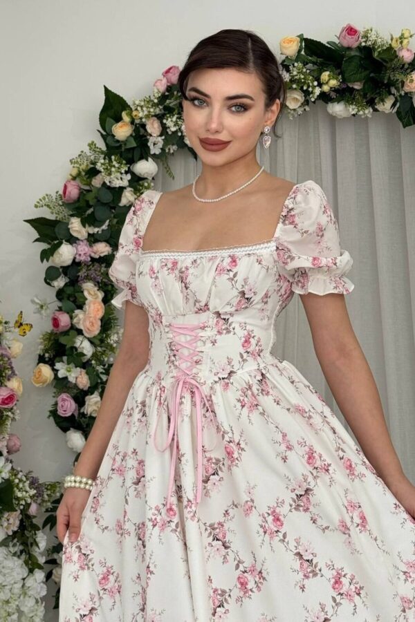 Benra Floral Corset Look Dress