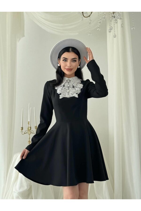 Leye Lace Detailed Atlas Dress