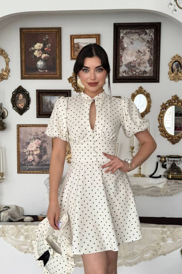 Alsace Cutout Detail Atlas Dress