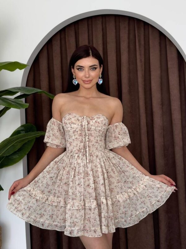 Hans Floral Poplin Halter Dress