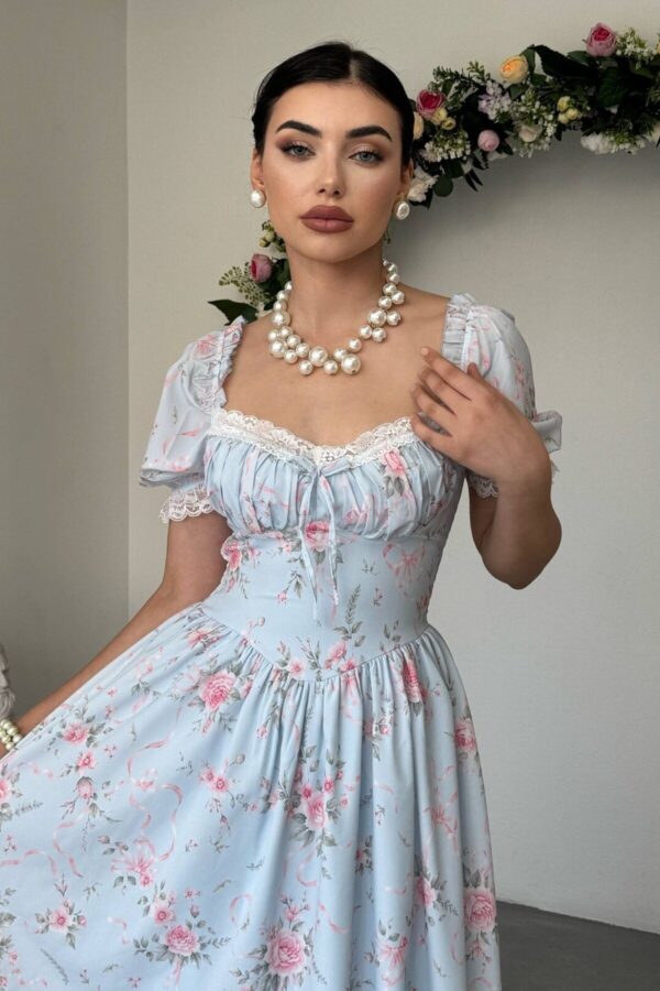 Munc Lace Detail Mos Crep Dress