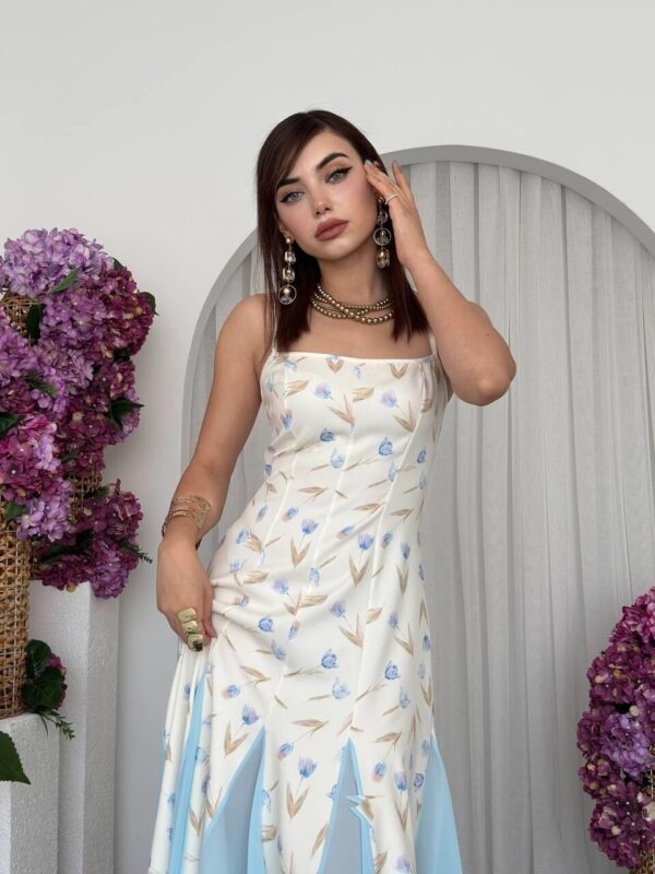 Dane Floral Chiffon Rope Strap Dress