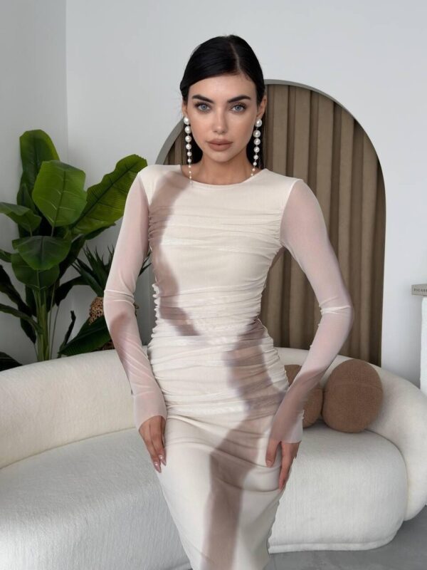 Troyes Tulle Layered Midi Dress
