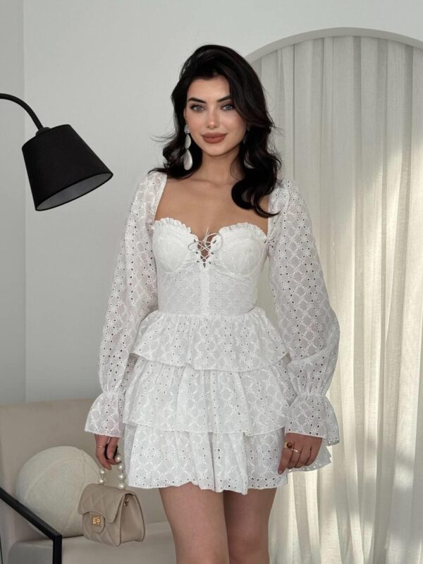Oxfo Front Tie Poplin Dress