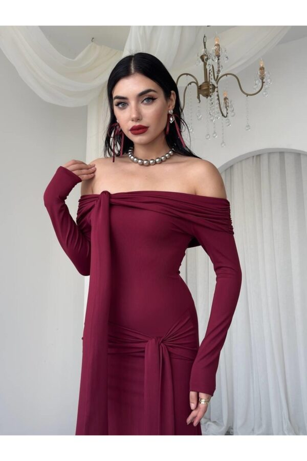 Adole Scuba Strapless Midi Dress