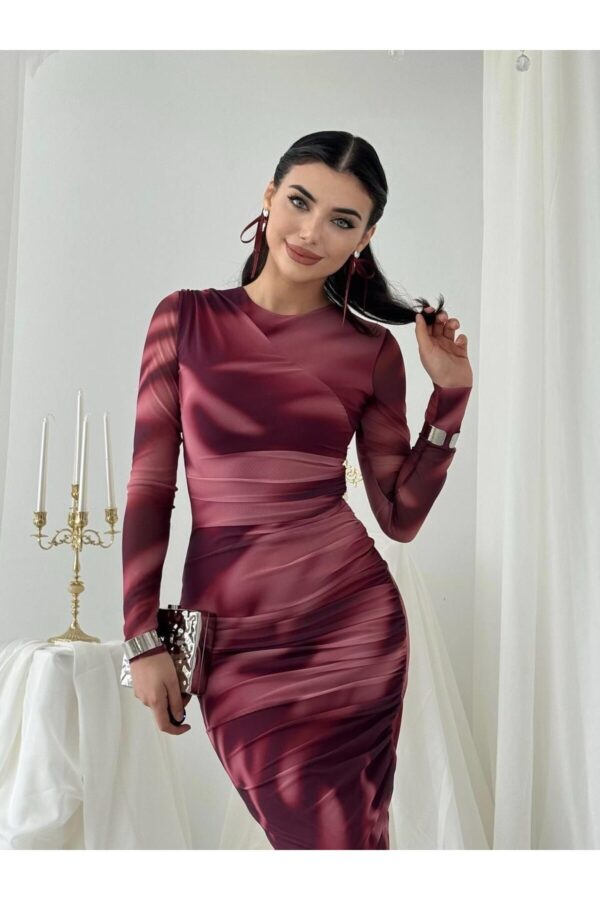 Amarone Poplin Cotton Midi Dress