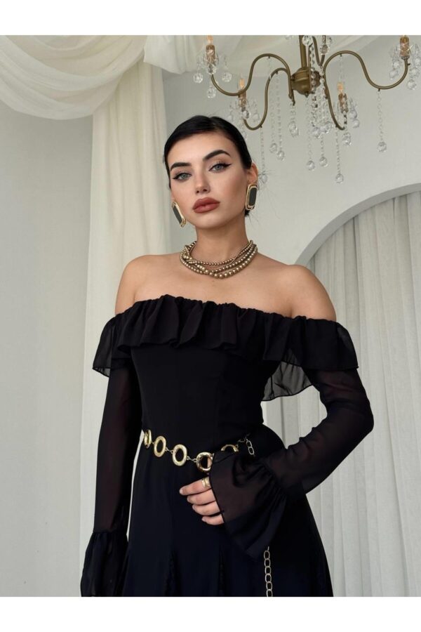 Ester Strapless Chiffon Lace Dress